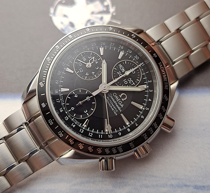 Omega Speedmaster Day-Date Chronograph Wristwatch Ref. 3220.50